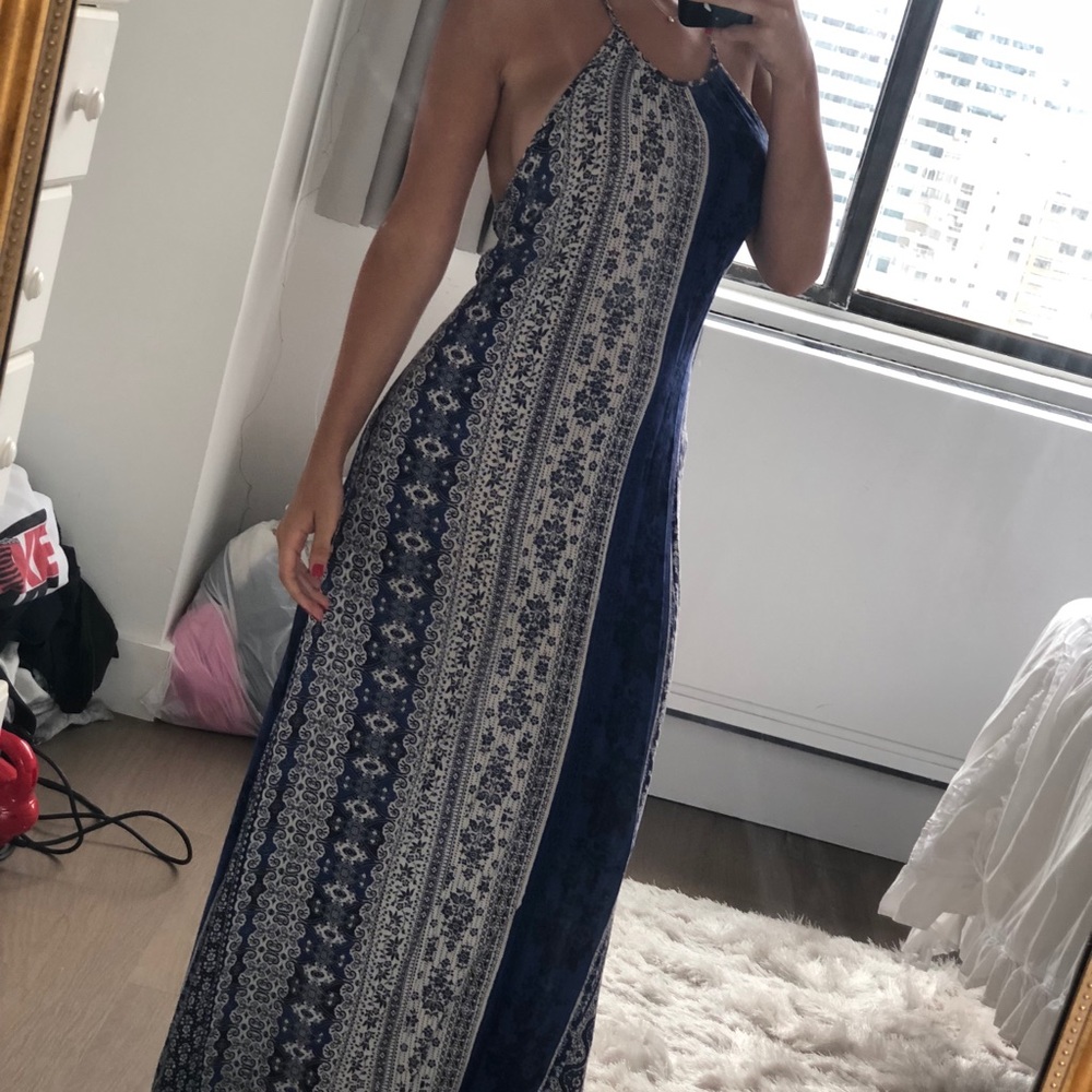 Printed maxi dress
